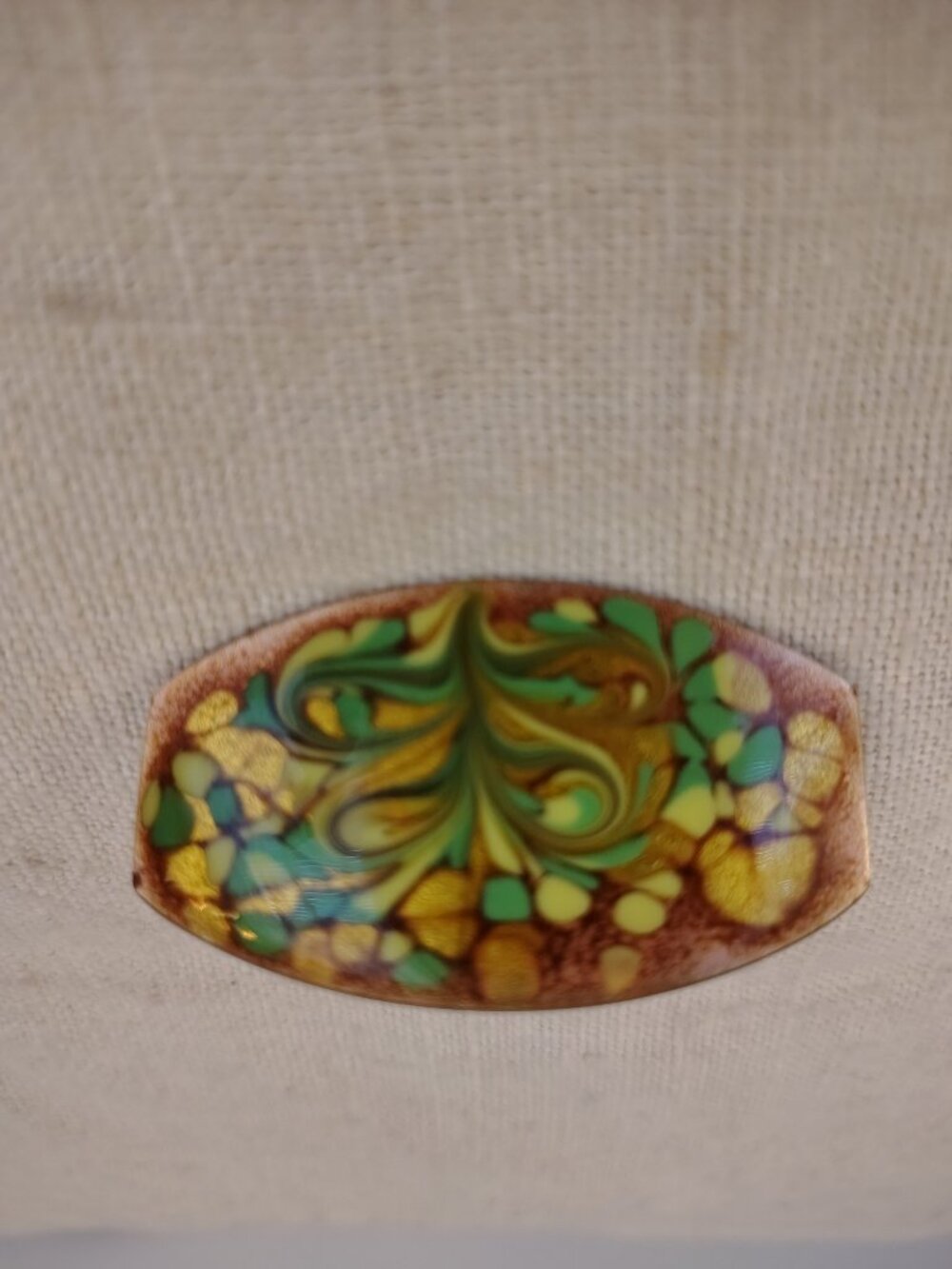 Vintage marked Inga  Floral Modern Design Brooch